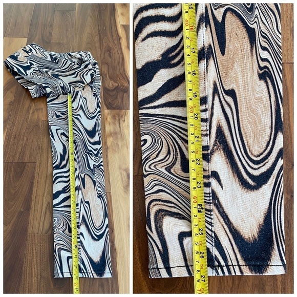 Good American Good Classic Print High Waist
Ankle Crop Jeans Natural Swirl 24 - Picture 16 of 16